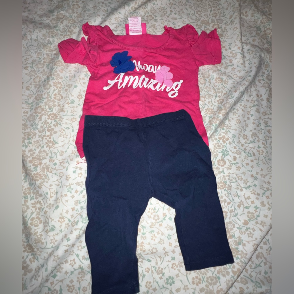12 months 2-piece outfit. $5